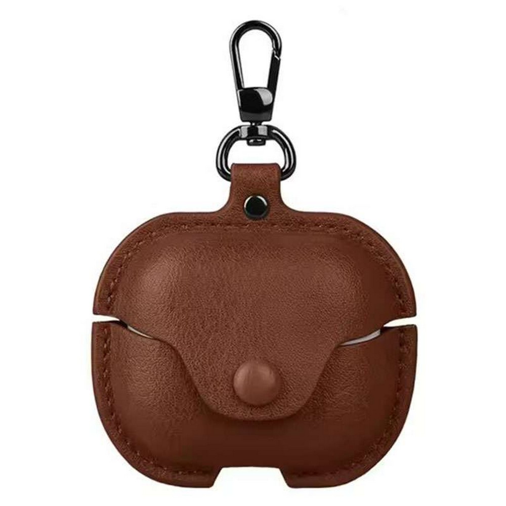 Protective Leather Case for Samsung Galaxy Buds 3 / Buds 3 Pro with Lock and Metal Clasp