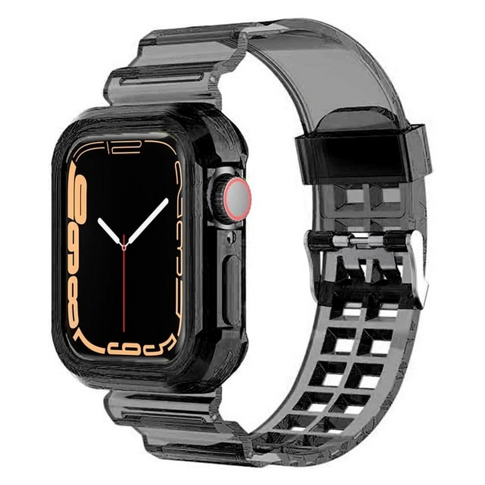 Sports Rugged Silicone Case with Band for Apple Watch Series 7, 5/6 & SE 41MM