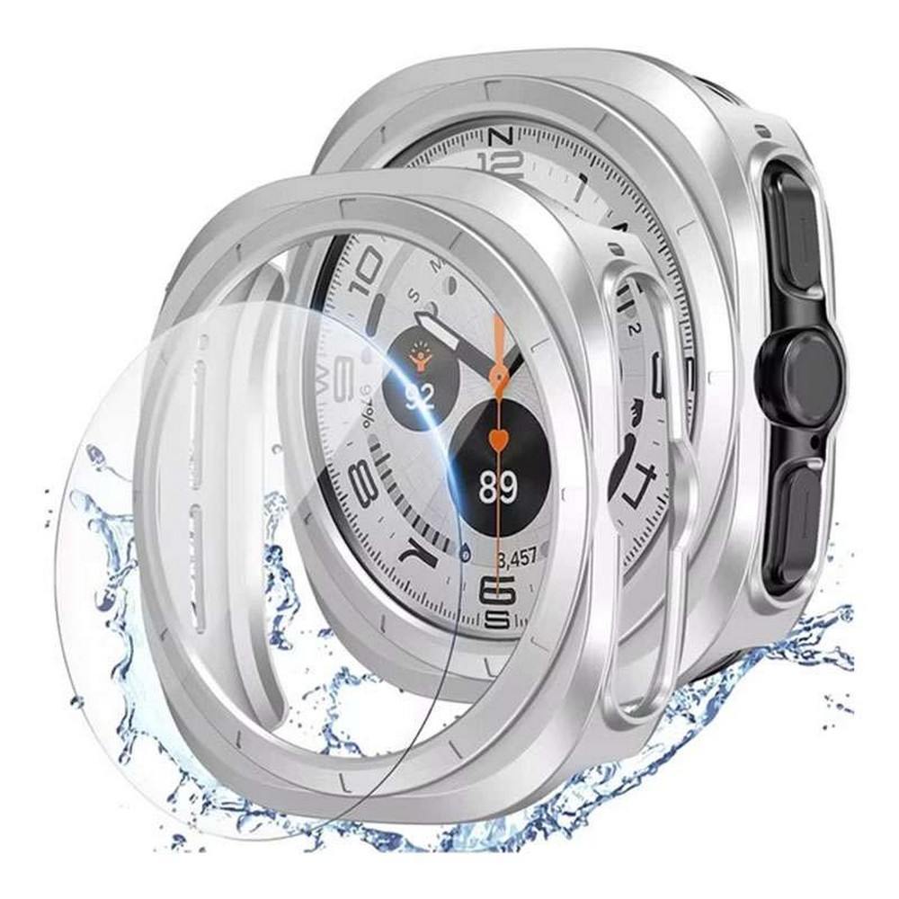 Rugged Bumper Watch Case with Screen Protector for Samsung Galaxy Watch Ultra 47mm