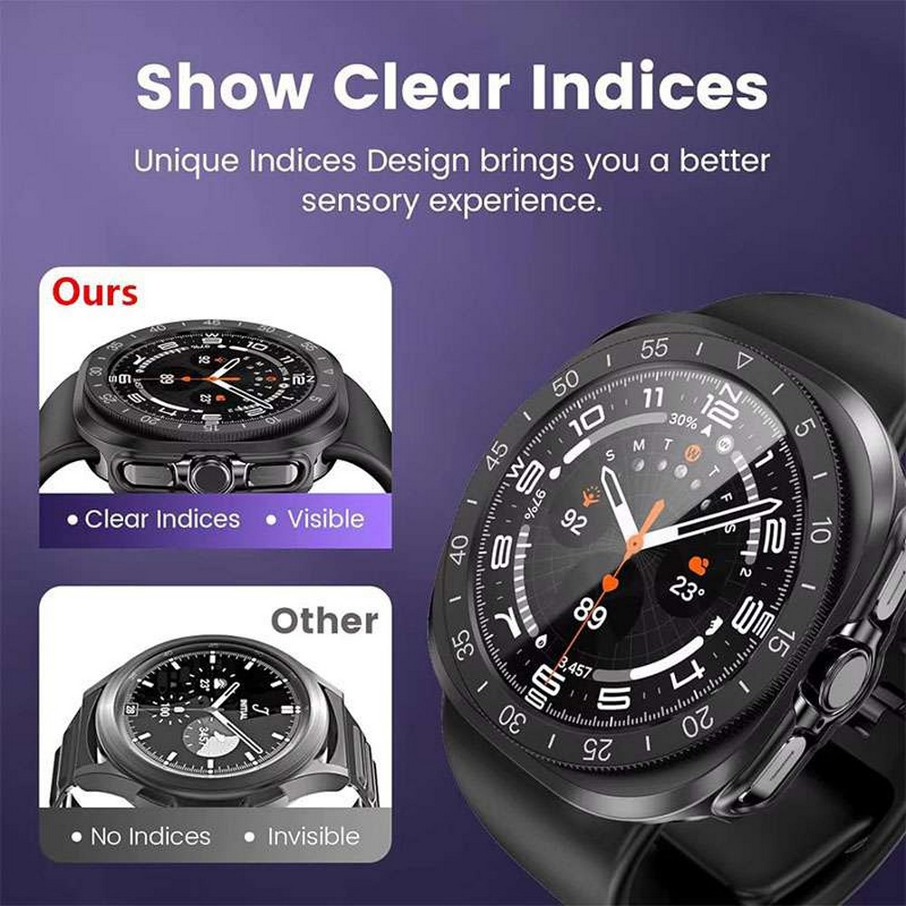 3 in 1 Case + Bezel + Screen Protector for Samsung Galaxy Watch Ultra 47mm
