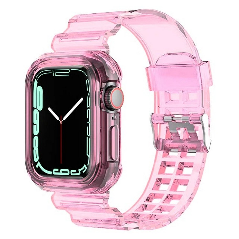 Sports Rugged Silicone Case with Band for Apple Watch Series 7, 5/6 & SE 41MM