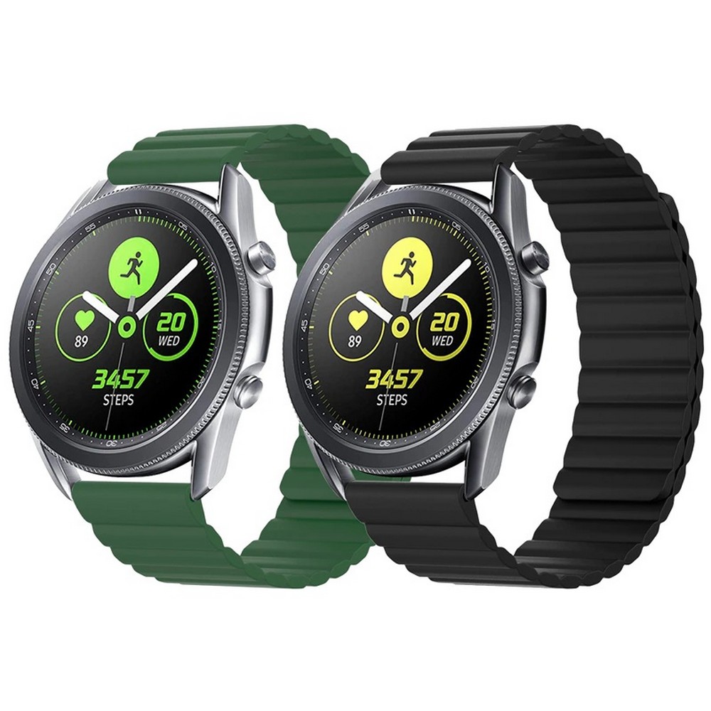 20mm Magnetic Loop Soft Silicone Replacement Strap for Smart Watches
