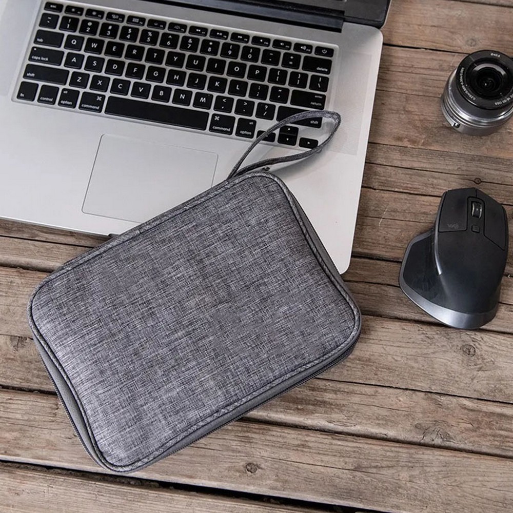 Smartwatch Accessories Organizer, Tech Accessories Travel Storage Bag for Watch Bands, Extra Pocket for Chargers, Cables, USB, SD Cards
