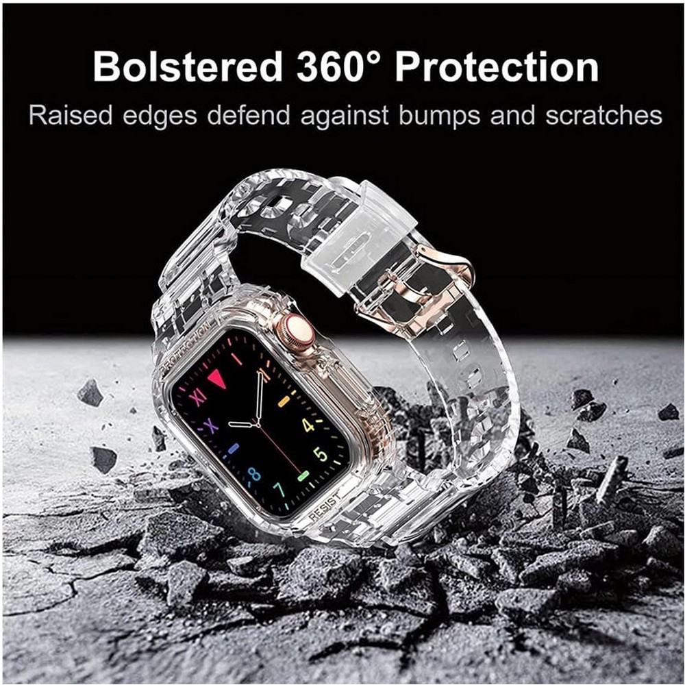 Rugged Protective Case with Strap for Apple Watch Series 1-6 & SE 40/38mm