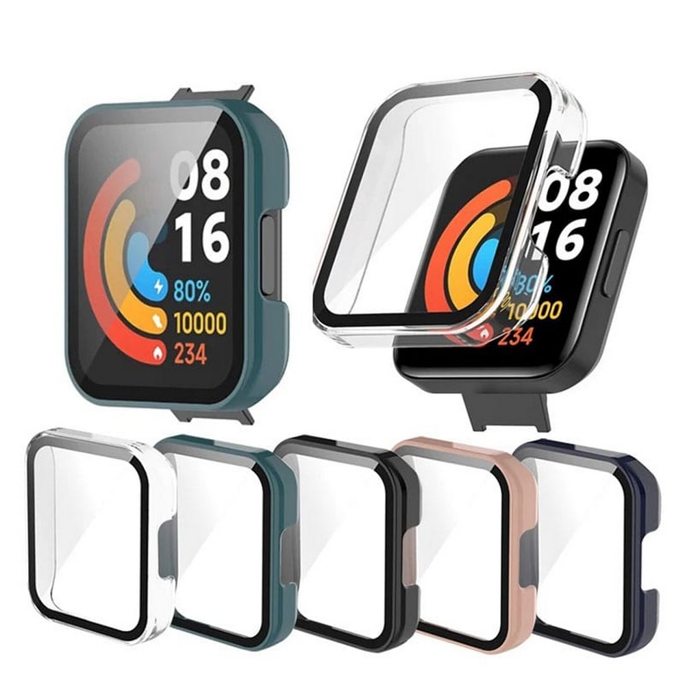 2in1 Xiaomi Redmi Watch 2 Lite Hard Full Edge Screen Protector with Case Protective Bumper Cover