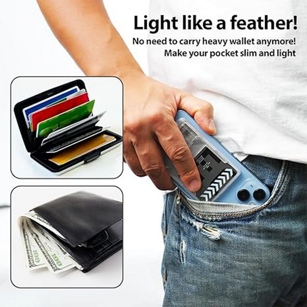 Whitestone MagSafe Slim Wallet Card Holder with Stand for Phones