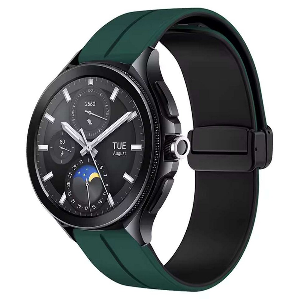 22mm Replacement Magnetic Buckle Soft Silicone Strap for Smart Watches