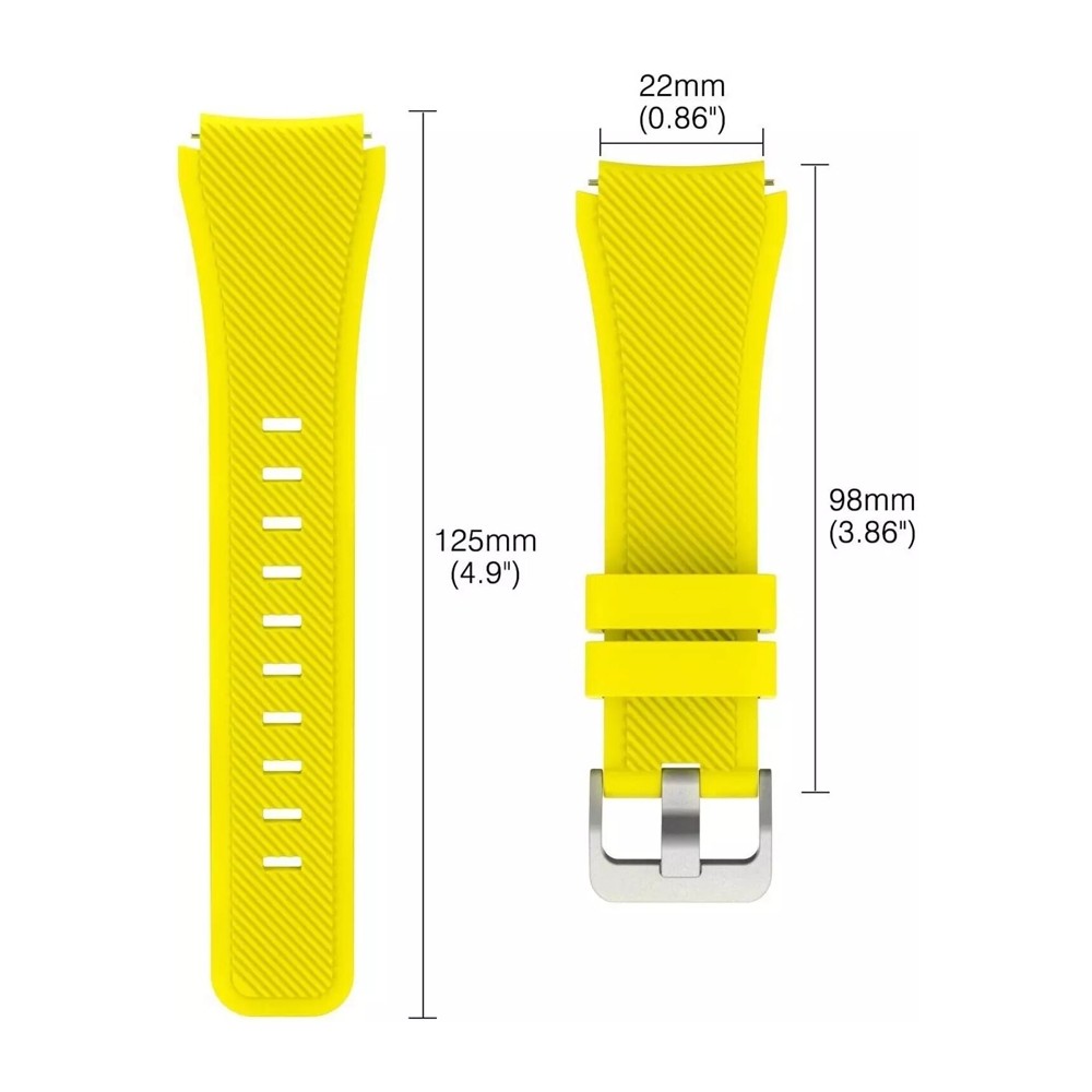 22mm Frontier Silicone Replacement Sports Strap Band for all Smart Watches Compatible With Only (22mm)