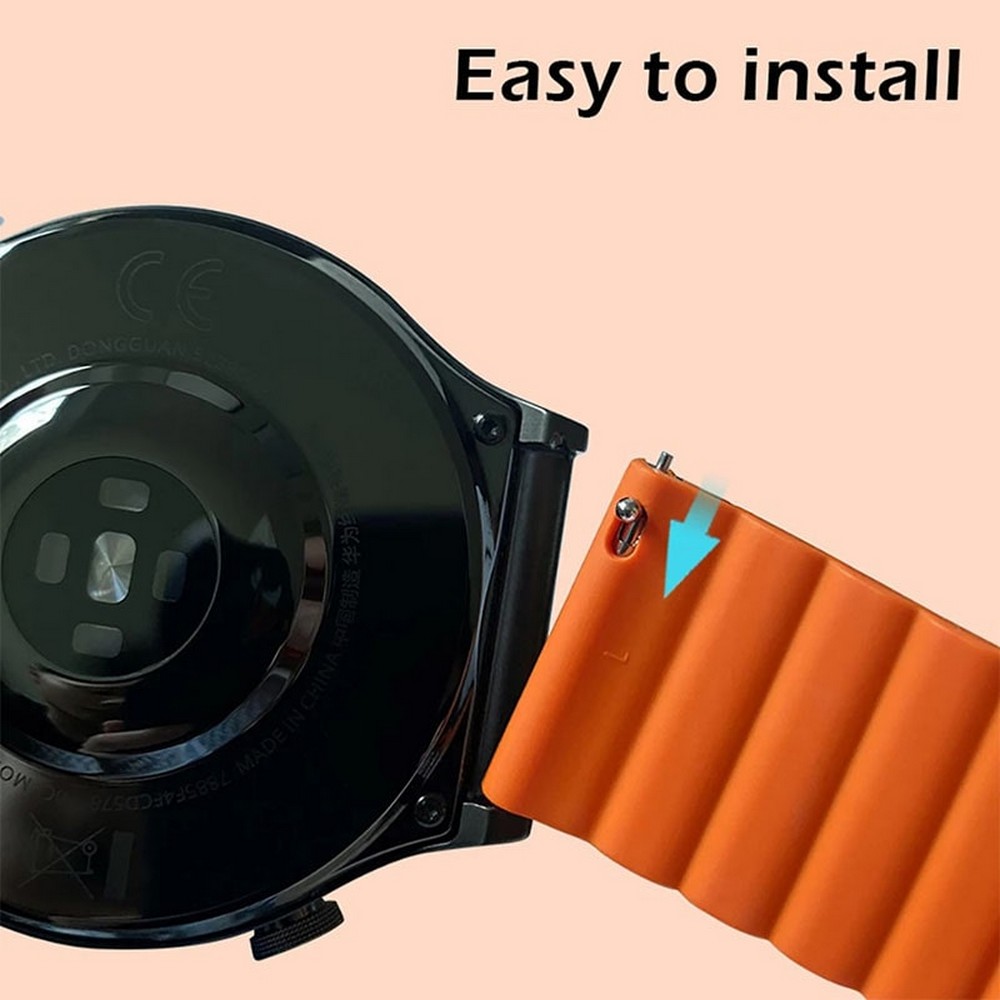 20mm Magnetic Loop Soft Silicone Replacement Strap for Smart Watches