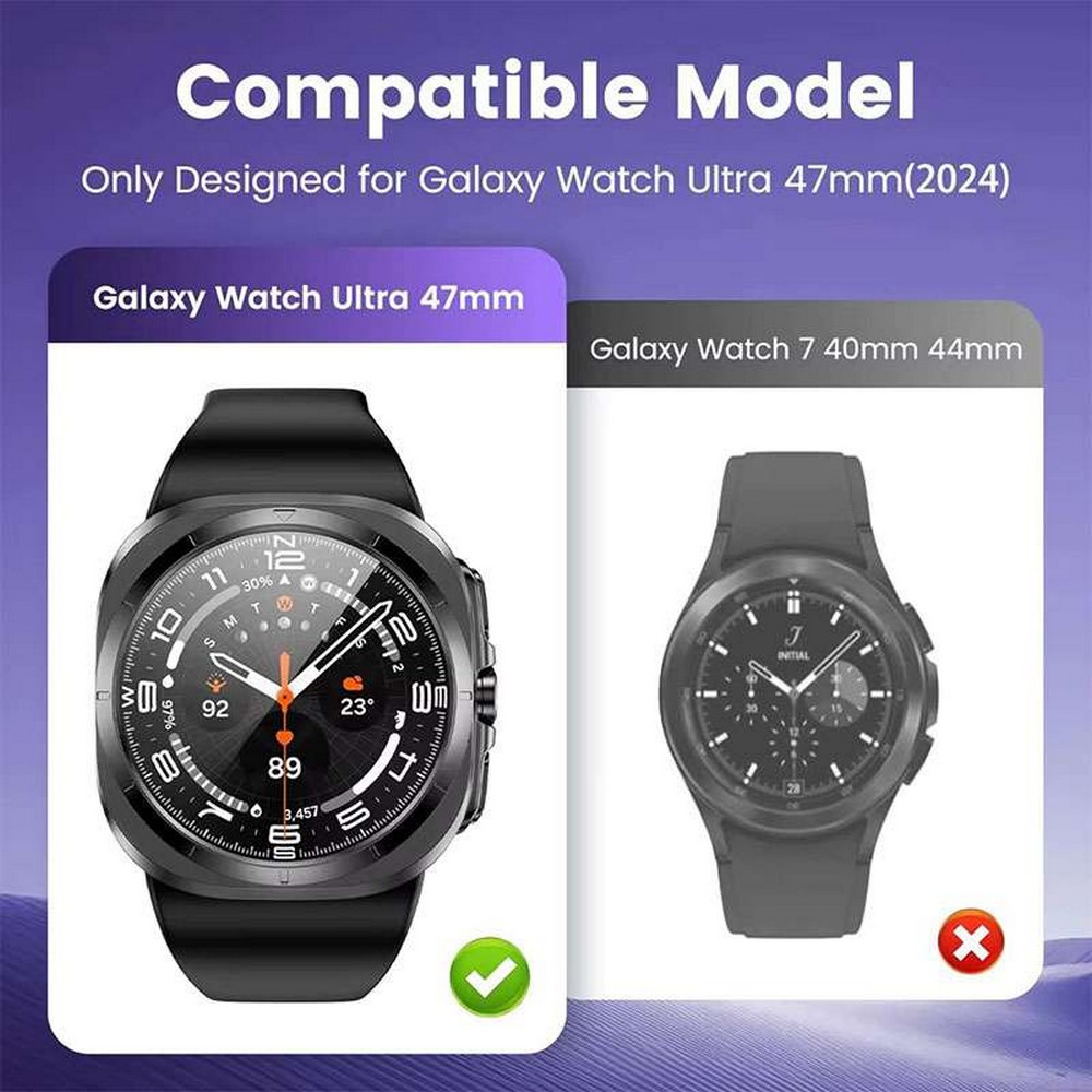 3 in 1 Case + Bezel + Screen Protector for Samsung Galaxy Watch Ultra 47mm