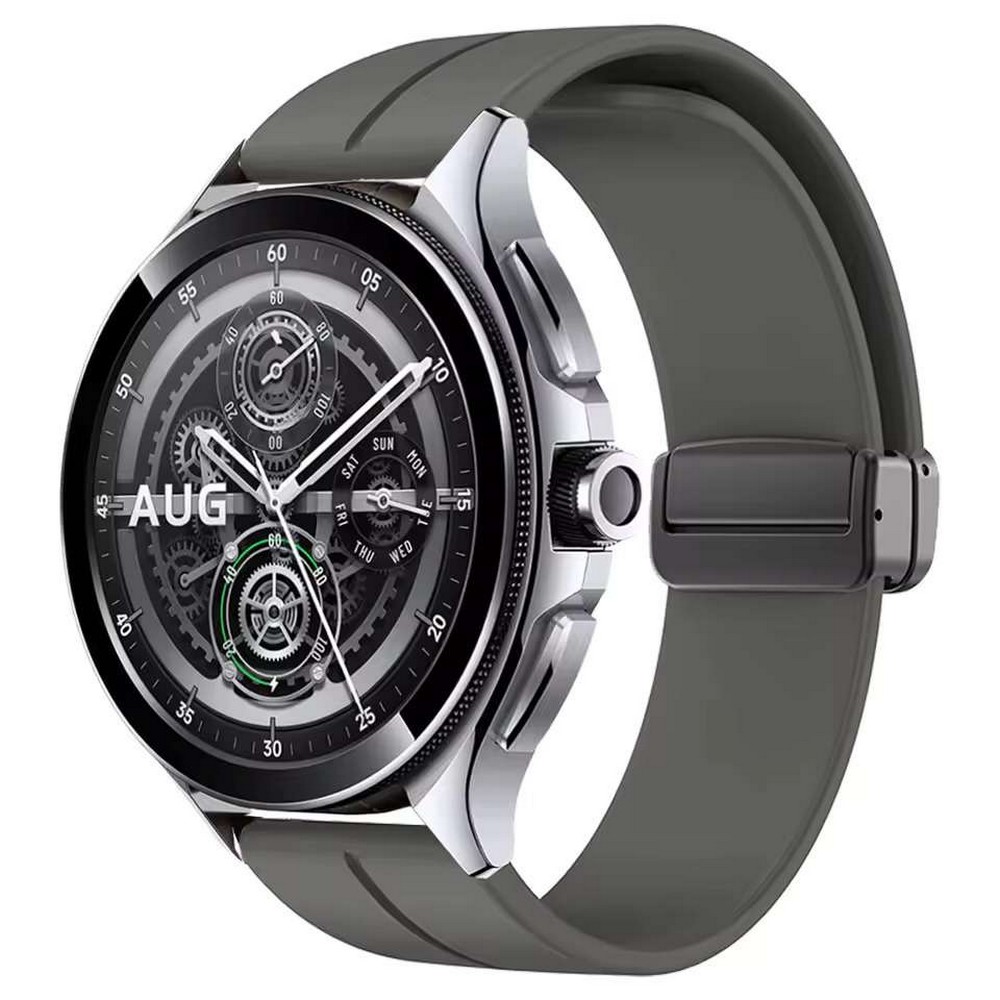 22mm Replacement Magnetic Buckle Soft Silicone Strap for Smart Watches