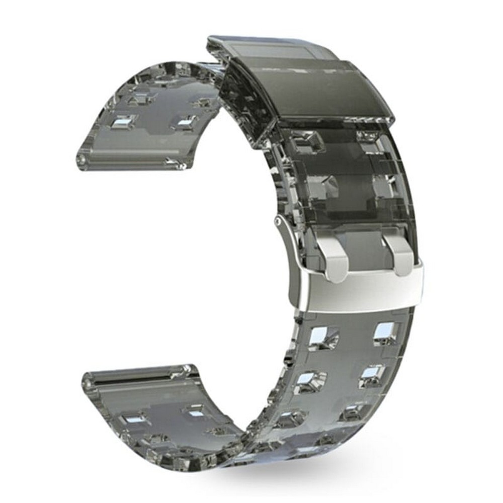 22mm Transparent Silicone Replacement Straps for Xiaomi, Imilab, Haylou, Samsung, Huawei & More Smart Watches