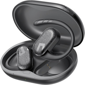 SoundPEATS Breezy Open Ear True Wireless Earphones with 40Hrs Playtime, 90° Adjustable, Bluetooth 5.4, 12mm Drivers, 4 Mics with AI Call Noise Canceling