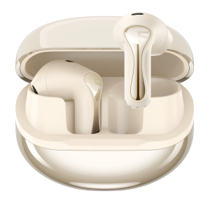 SoundPEATS Air5 True Wireless Earbuds with Bluetooth 5.4, aptX Lossless Audio, Hi-Res Qualcomm Snapdragon QCC3091 Chip, 13mm Driver, Multipoint Pairing - Beige