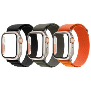 Apple Watch Upgrade Case for Series 4/5/6/SE 44mm with Alpine Loop Strap