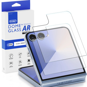 Samsung Galaxy Z Flip 7 Whitestone Dome EZ AR Clear Glass Screen Protector – 2 Pack