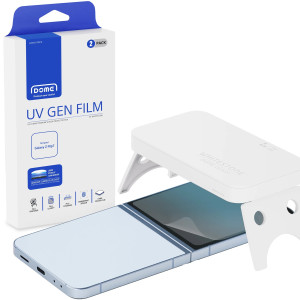 Whitestone Dome UV GEN Film For Samsung Galaxy Z Flip 7 Hard Coated Film Screen Protector with UV light – 2 Pack of Film