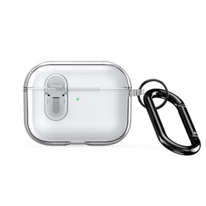 Duxducis Easy Snap Lid Case with Phone Stand for Apple Airpods Pro 3 - Clear