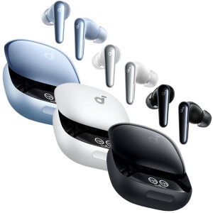 Soundcore Liberty 4 Pro by Anker, Noise Cancelling Wireless Earbuds, 7-Sensor and Real-Time Adaptive Noise Cancelling, Studio-Level Hi-Fi Music, 6 Mics and Ai