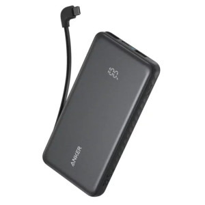 Anker Zolo Powerbank 20000mAh 22.5W Fast Charging Power Bank with Built-in USB-C Cable - Black