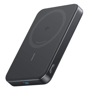 Anker MagGo Power Bank, Ultra-Slim 10,000mAh Magnetic Battery Pack, Qi2 Certified 15W Ultra-Fast MagSafe Compatible Portable Charger - Black