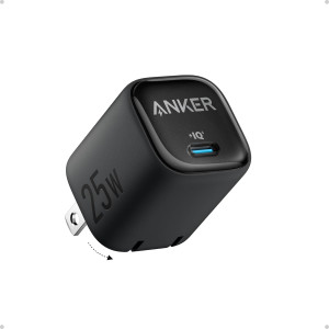 Anker 312 Ace2 25W USB-C Wall Charger – US 2-Pin Foldable Design with PPS Super Fast Charging