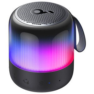 Soundcore Glow Mini Portable Speaker By Anker with 360° Sound, Light Show, 12H Battery, Customizable EQ and Light, IP67 Waterproof and Dustproof