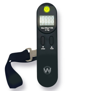Portable Digital Luggage Scale – 50 kg Max with Tare & Overload Alert by W