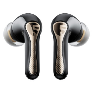 SoundPEATS Air5 Pro+ MEMS Speaker Earbuds, Hybrid Driver Earbuds with 10mm Composite Diaphragm Speaker, aptX Lossless & Hi-Res, AI Adaptive ANC & 6 Mic, LE Audio LC3, Weightless Comfort