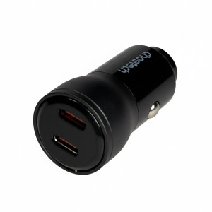 Choetech 60W Type-C Dual Port Fast Car Charger – Black – TC0008-V3