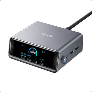 Anker Prime 250W 6-Port GaN USB C Charging Station with 2.26