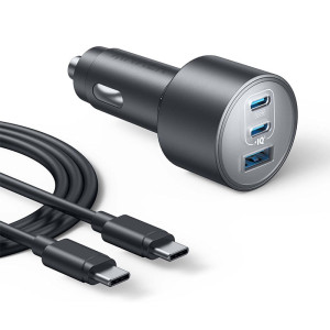 Anker Nano 167.5W 3 Ports Car Charger -  Black