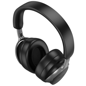 Hoco Plus Active Noise Cancellation Wireless Headphone with Bluetooth 5.3, Aux, 45h Playtime - W53 - Black