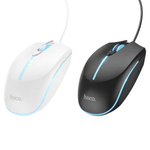 Hoco LumaGlow Ergonomic RGB Gaming Mouse (2400 DPI, 7-Color Breathing Light) - GM37