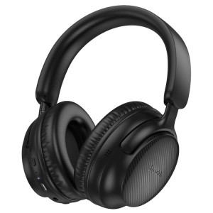 Hoco Wireless Headphone with Bluetooth 5.3, Aux, 45h Playtime - W53 - Black