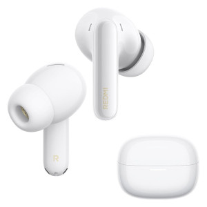 Xiaomi Redmi Buds 8 Pro True Wireless Earbuds with 55dB Active Noise Cancellation, Triple Driver Hi-Res HiFi Sound, Dolby Audio, 33+ Hours Battery, Bluetooth 5.4 & IP54 – Cloud White