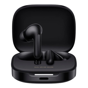 Xiaomi Redmi Buds 6 Wireless Earbuds Global Edition – 49dB Active Noise Cancellation, Immersive 360° Surround Sound, 42H Long Battery, Bluetooth 5.4 In-Ear Headphones - Black