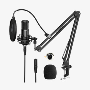 Maono XLR Studio Condenser Microphone Cardioid Professional Mic for Singing, Voice-Over, Podcasting, Streaming & Recording - PM320