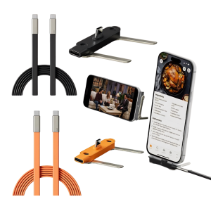 The Viral 240W 2in1 Detachable Invisible Holder Charger with 240W Type-C Fast Charging Cable Liquid Silicone 1m