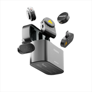 MAONO Wave T5 Wireless Lavalier Microphone for iPhone 14 & Below, MFi Certified Lightning Plug, 48KHz 24Bit, 1000ft Range, Voice Filter, Noise Cancellation, 30H Use for Video Recording, Streaming