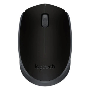 Logitech Wireless Optical Mouse with 2.4GHz USB Nano Receiver, Ambidextrous Design for PC, Mac & Laptop - M170  - Black