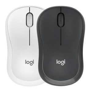 Logitech Silent Bluetooth Wireless Mouse Compact Portable Design with Smooth Tracking, Multi-Device Compatibility for Windows, macOS, ChromeOS, PC, Mac, Laptop & Tablets - M240