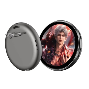 Smart Ai Badge with 1.7 inch HD Display | Touch Control E-Badge for Custom Photos, GIFs, Videos & Text with Built-in Ai tools