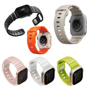 UNIQ Alton Soft Silicone Apple Watch Strap for (42/41/40mm) & (49/46/45/44mm)