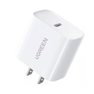 Ugreen 20W USB-C PD 3.0 Fast Charger US Plug - 60449 - White