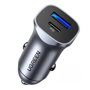 Ugreen Car Charger 2 Port PD 24W - 30780 - Space Grey