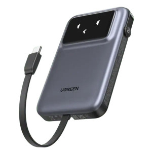 Ugreen Uno 10000mAh Fast Charging Power Bank 30W  with TFT Display - Black