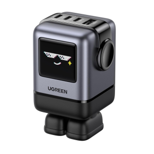 UGREEN Uno 100W 4-Port USB-C & USB-A GaN Fast Charger with TFT Smart Display