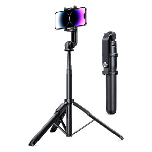 Ugreen Aluminum Tripod Stand with Bluetooth Remote Selfie Stick & Phone Holder - Black