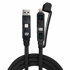 Master V3 100W Dual LED Zinc 4in1 Cable by W - 3.9ft